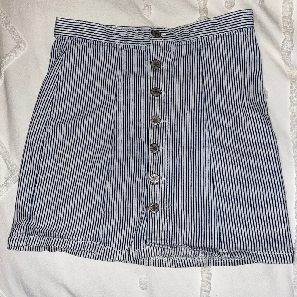 Brandy Melville striped denim skirt!